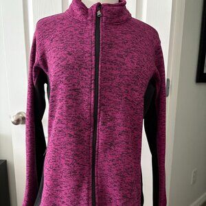 MNC Andrew Marc Pink and Black Sweater Jacket Size L